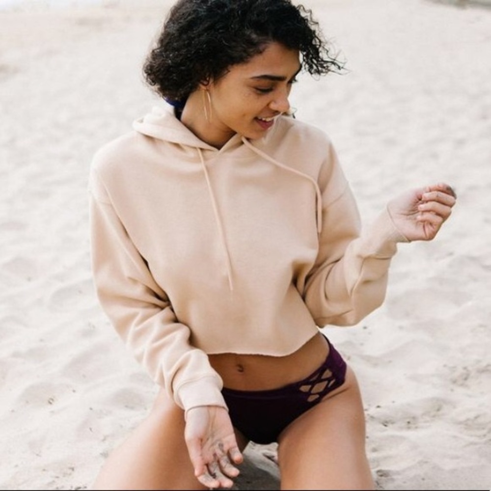 urban outfitters cropped hoodie sweatshirt